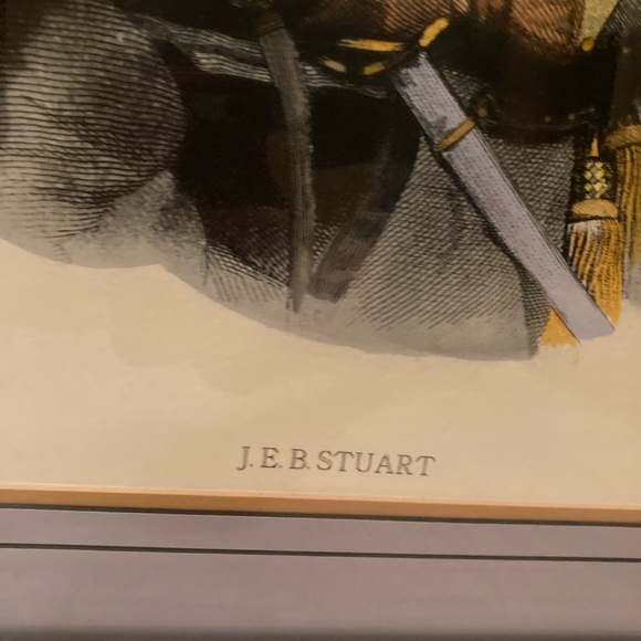 Sold on diff platform. Vintage Civil War Framed Picture - Picture 4 of 8